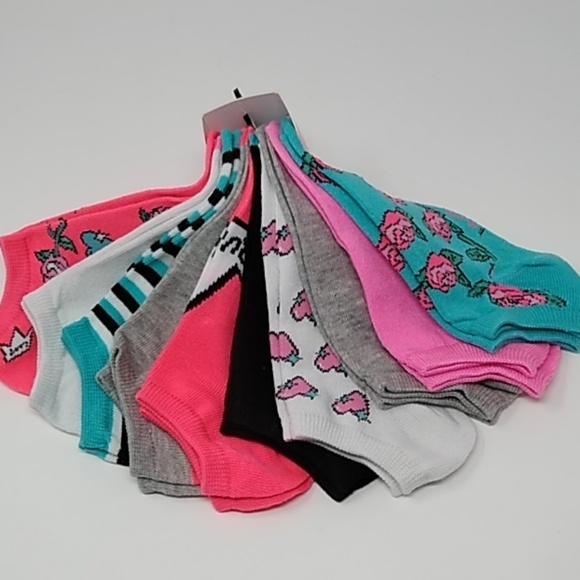 Betsey Johnson Low Cut Socks 10pk - Picture 5 of 8